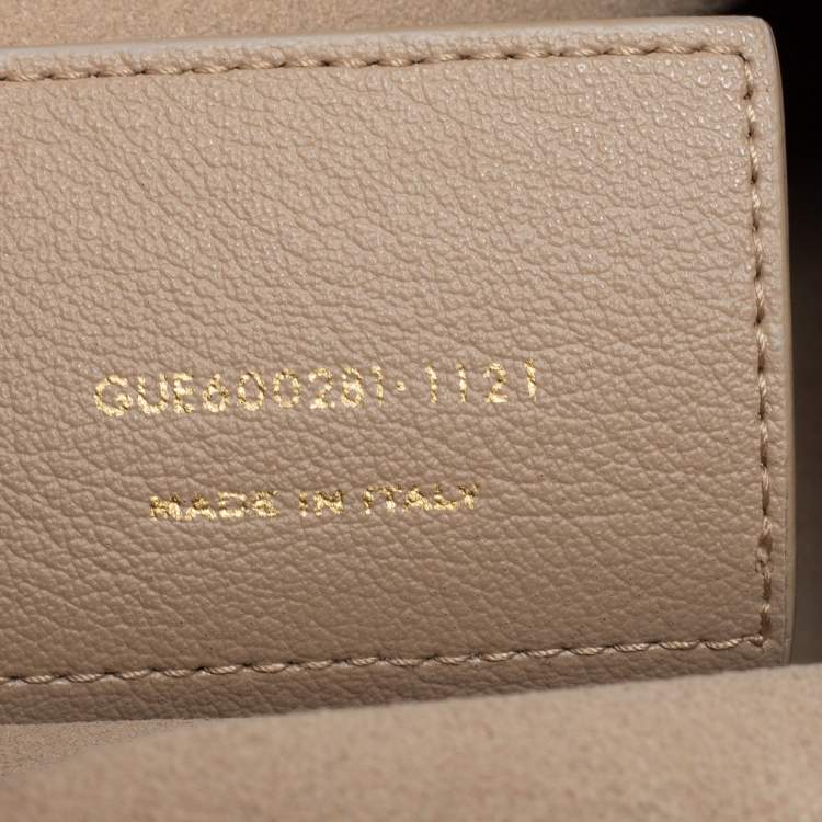 Pre Owned Saint Laurent Beige Leather East West Shopping Tote
