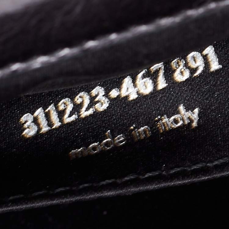 Pre Owned Saint Laurent Black Leather Belle De Jour Clutch