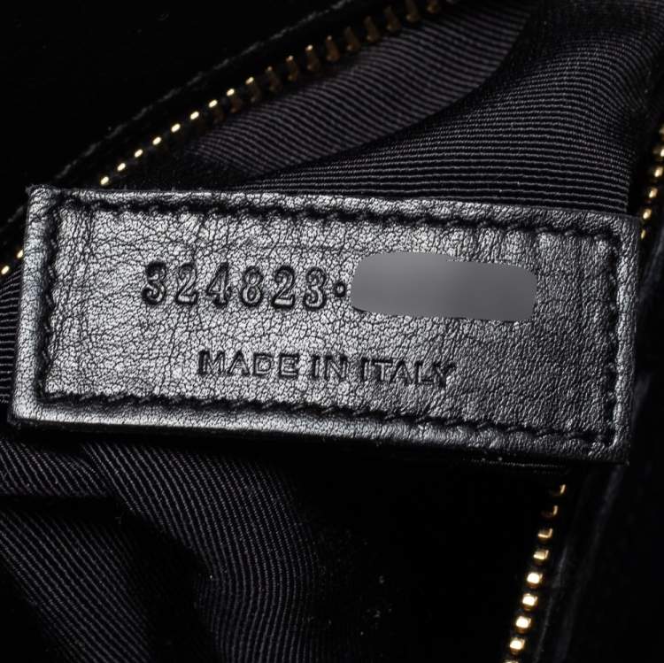 مملوكة مسبقًا Saint Laurent Black Leather Small Classic Sac De Jour Tote