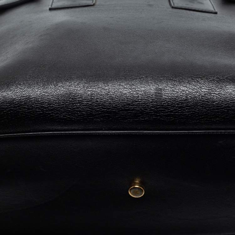 مملوكة مسبقًا Saint Laurent Black Leather Small Classic Sac De Jour Tote