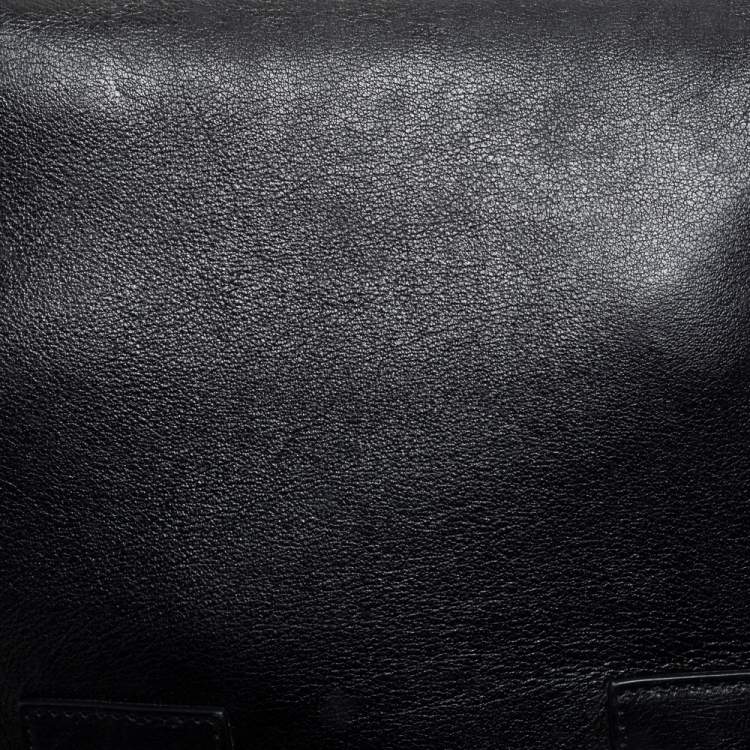 مملوكة مسبقًا Saint Laurent Black Leather Small Classic Sac De Jour Tote