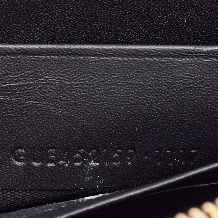 Pre Owned Saint Laurent Black Leather Kate Wallet on Chain