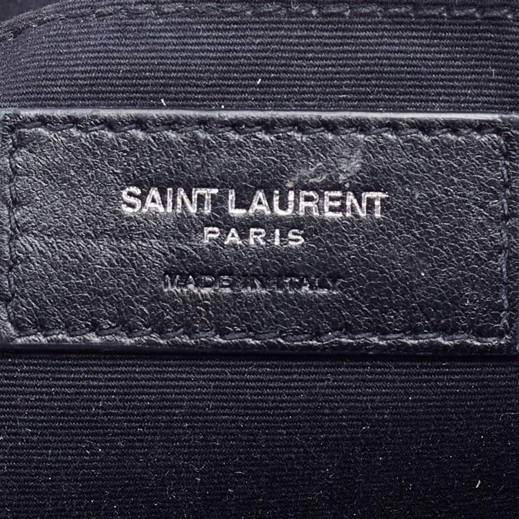 Pre Owned Saint Laurent Red Leather Small Monogram Lou Camera Bag