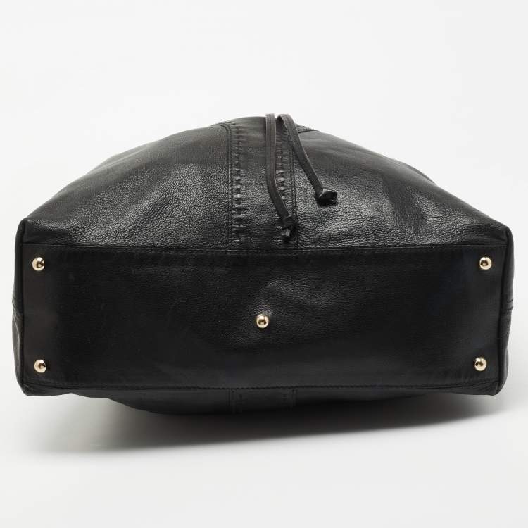 مملوكة مسبقًا Saint Laurent Black Leather Tote