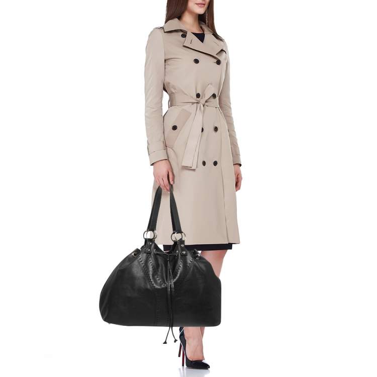 مملوكة مسبقًا Saint Laurent Black Leather Tote