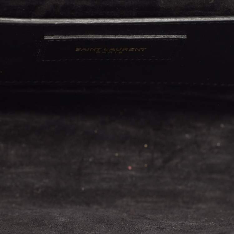 Pre Owned Saint Laurent Black Leather Kate Tassel Shoulder Bag