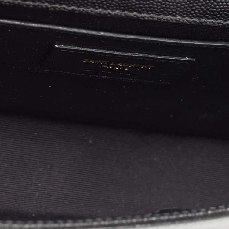Pre Owned Saint Laurent Black Leather Small Kate Chain Bag
