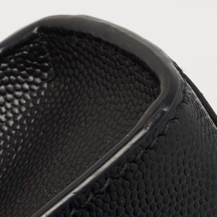 Pre Owned Saint Laurent Black Leather Small Kate Chain Bag