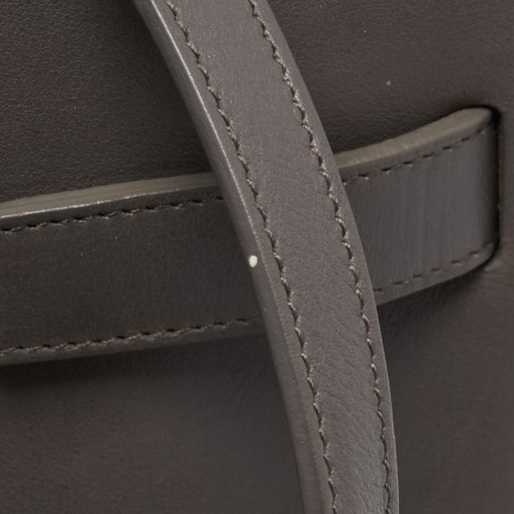 Pre Owned Saint Laurent Grey Leather Small Classic Sac De Jour Tote