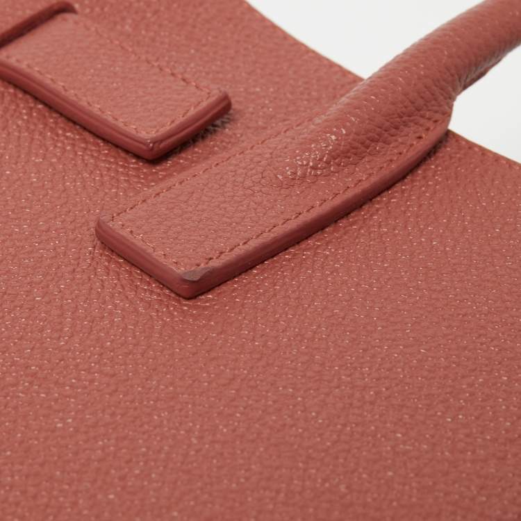 مملوكة مسبقًا Saint Laurent Mystic Rose Leather Nano Classic Sac De Jour Tote
