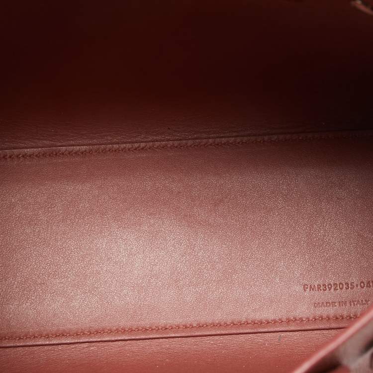 مملوكة مسبقًا Saint Laurent Mystic Rose Leather Nano Classic Sac De Jour Tote