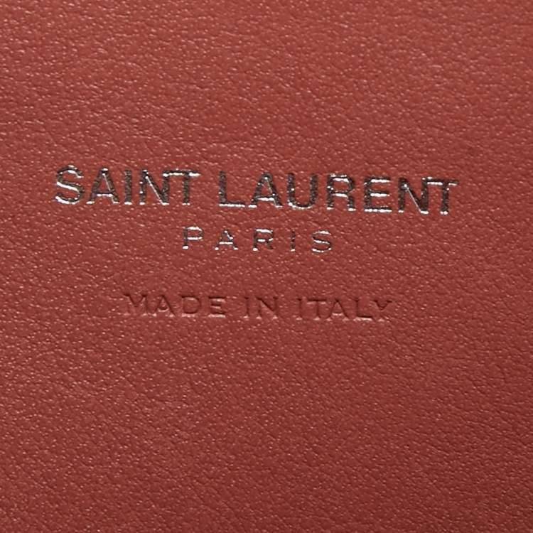 مملوكة مسبقًا Saint Laurent Mystic Rose Leather Nano Classic Sac De Jour Tote