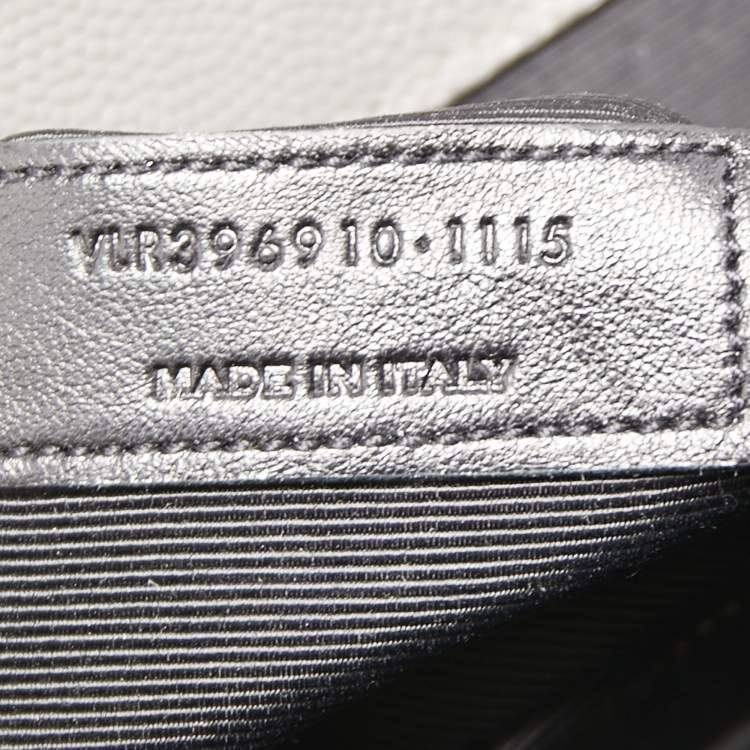 مملوكة مسبقًا Saint Laurent Grey Matelassé Leather Large Cassandre Flap Bag