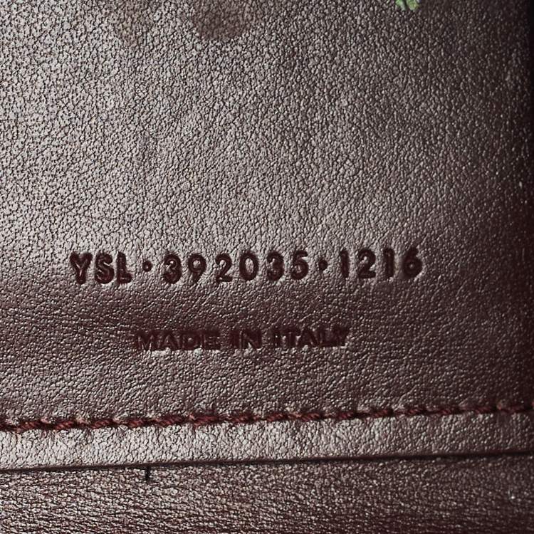 مملوكة مسبقًا Saint Laurent Burgundy Croc Embossed Leather Nano Classic Sac De Jour Tote