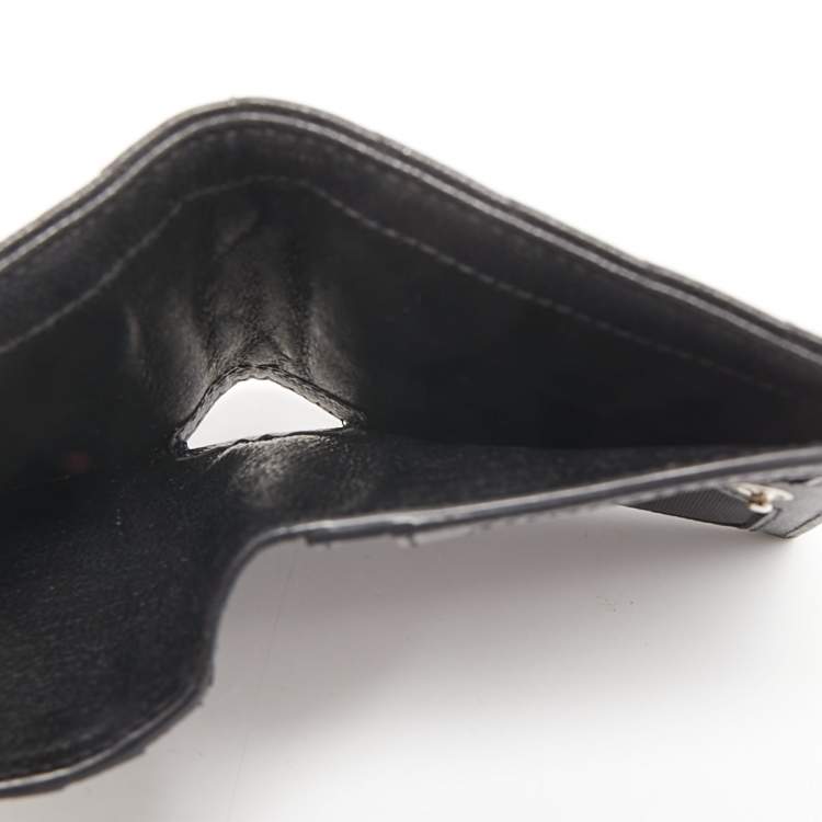 Black Paris Compact Zip Wallet