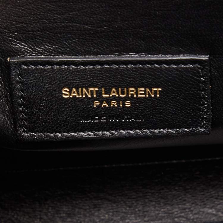 Pre Owned Saint Laurent Pink/Brown Python Leather Baby Classic Sac De Jour Tote