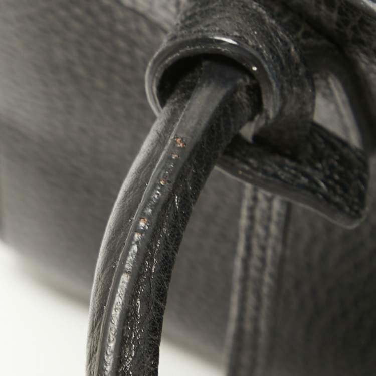 Pre Owned Saint Laurent Black Leather Nano Classic Sac De Jour Tote