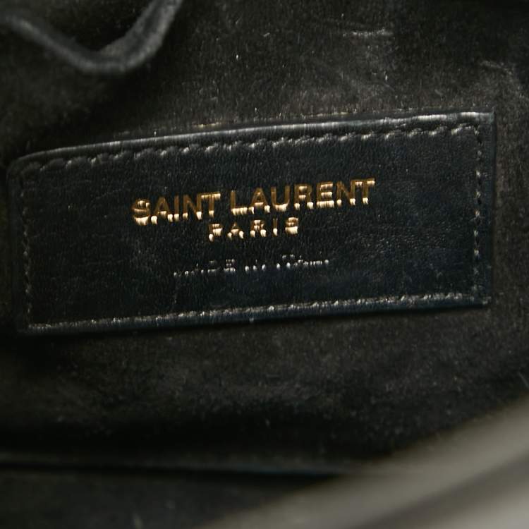 Pre Owned Saint Laurent Black Leather Nano Classic Sac De Jour Tote