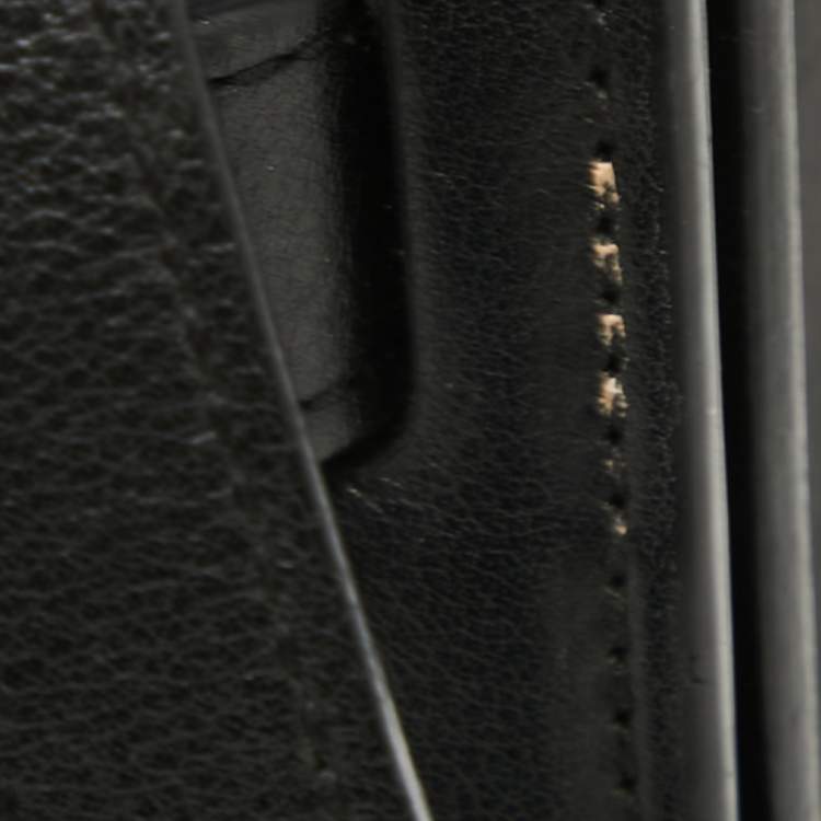 Pre Owned Saint Laurent Black Leather Nano Classic Sac De Jour Tote