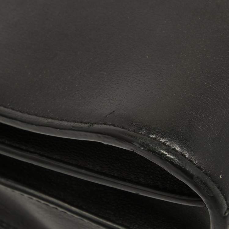 Pre Owned Saint Laurent Black Leather Nano Classic Sac De Jour Tote