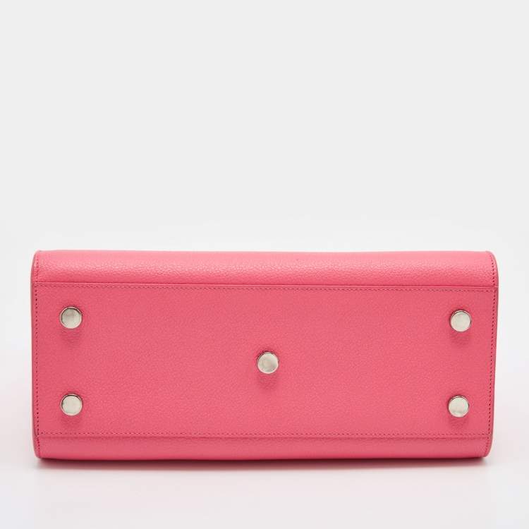 Pre Owned Saint Laurent Pink Leather Baby Classic Sac De Jour Tote