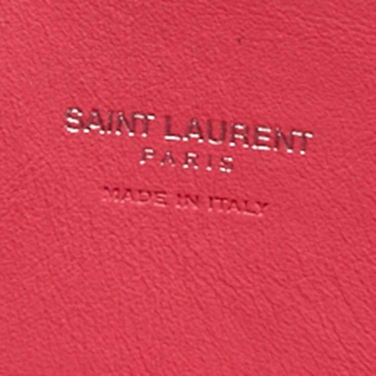 Pre Owned Saint Laurent Pink Leather Baby Classic Sac De Jour Tote