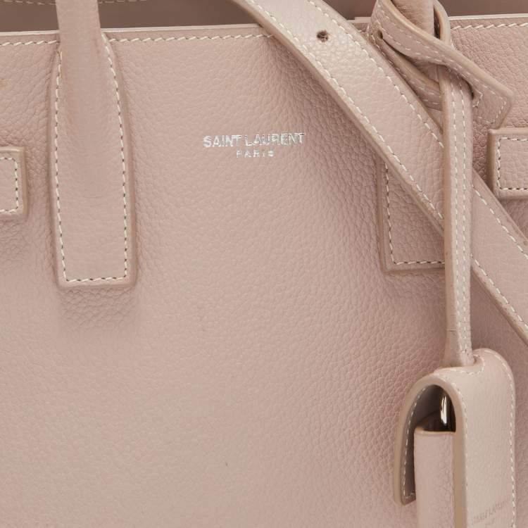 مملوكة مسبقًا Saint Laurent Pink Leather Nano Classic Sac De Jour Tote