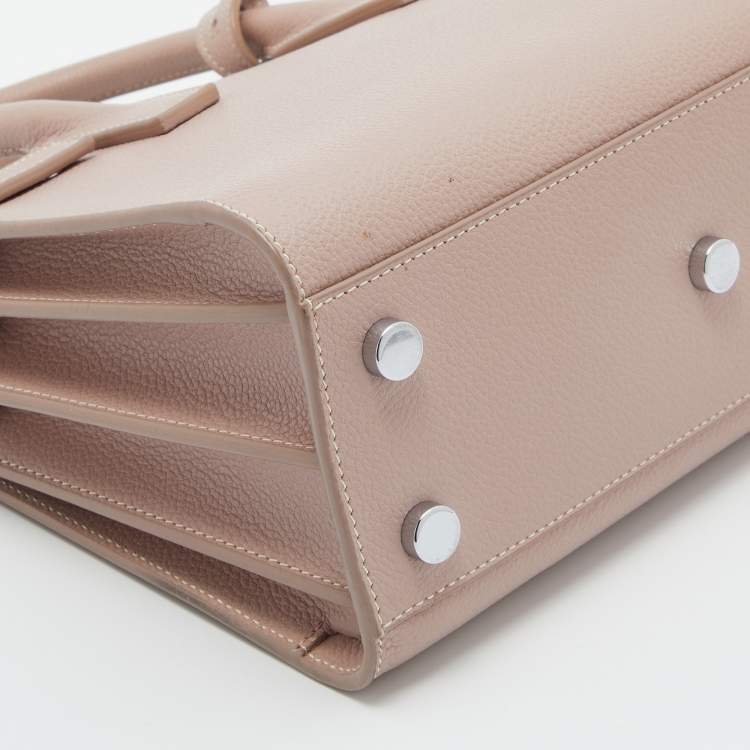 مملوكة مسبقًا Saint Laurent Pink Leather Nano Classic Sac De Jour Tote