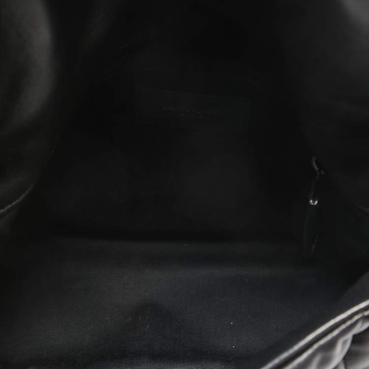 Pre Owned Saint Laurent Black Quilted Leather Small Puffer Chain Shoulder Bag