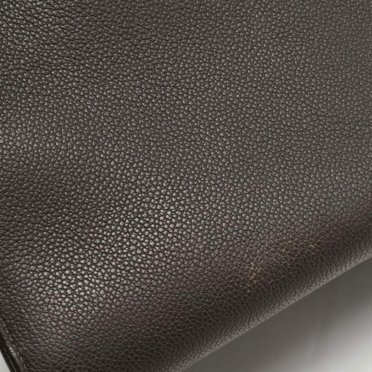 Pre Owned Saint Laurent Dark Grey Leather Baby Classic Sac De Jour Tote