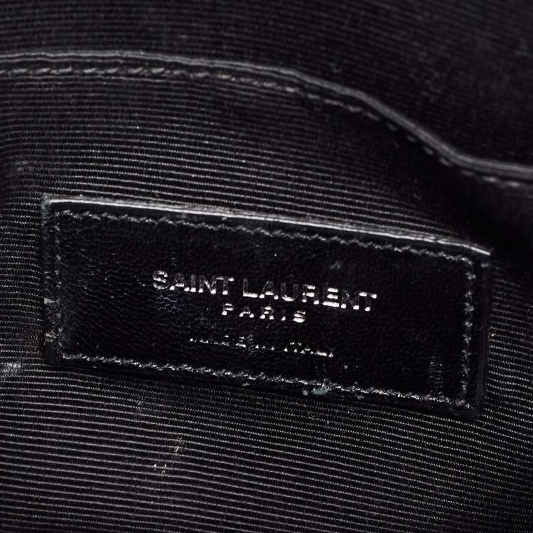 Pre Owned Saint Laurent Dark Grey Leather Baby Classic Sac De Jour Tote
