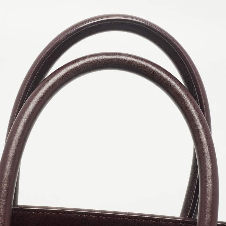 Pre Owned Saint Laurent Burgundy Leather Small Classic Sac De Jour Tote