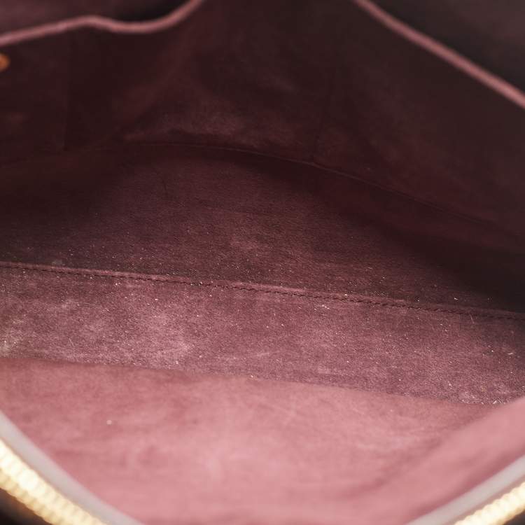 Pre Owned Saint Laurent Burgundy Leather Small Classic Sac De Jour Tote