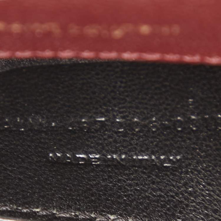 Pre Owned Saint Laurent Medium Burgundy Mix Matelasse Leather Medium Envelope Chain Bag