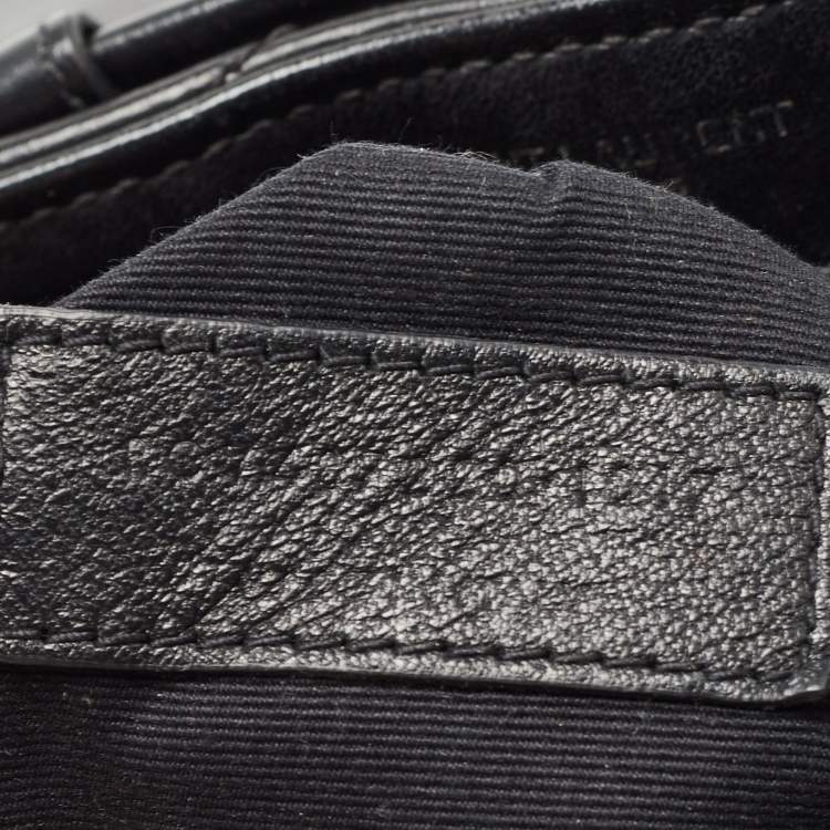 Pre Owned Saint Laurent Black Y Quilted Leather Loulou Backpack