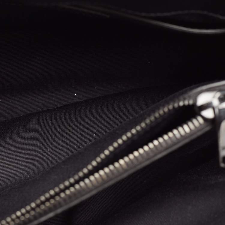 Pre Owned Saint Laurent Black Leather Small Loulou Shoulder Bag