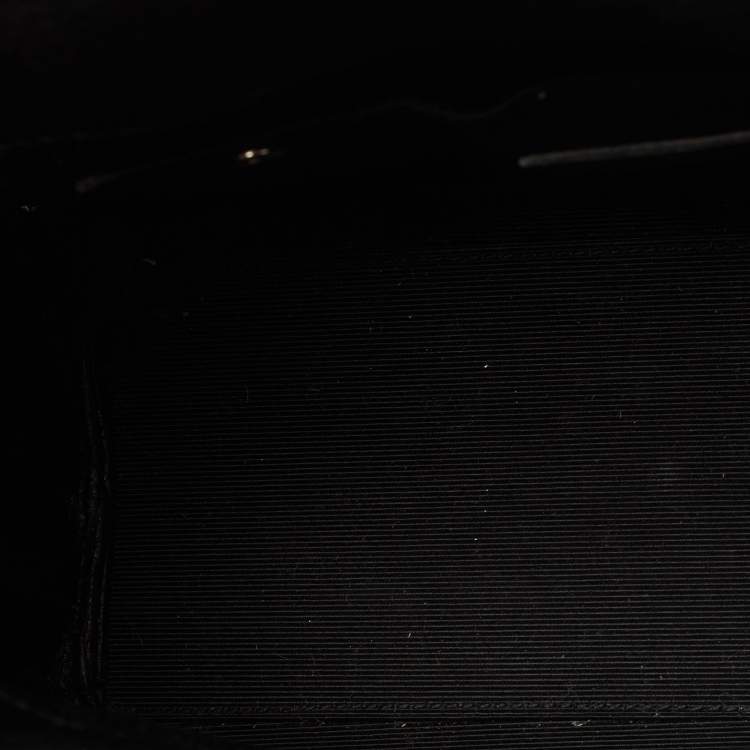 Pre Owned Saint Laurent Black Grained Leather Nano Classic Sac De Jour Tote