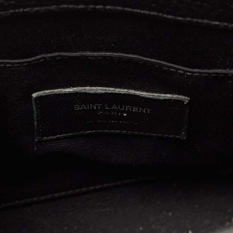 Pre Owned Saint Laurent Black Grained Leather Nano Classic Sac De Jour Tote