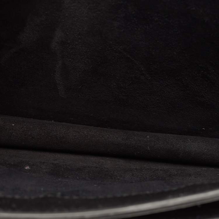 Pre Owned Saint Laurent Black Leather Medium Sunset Shoulder Bag