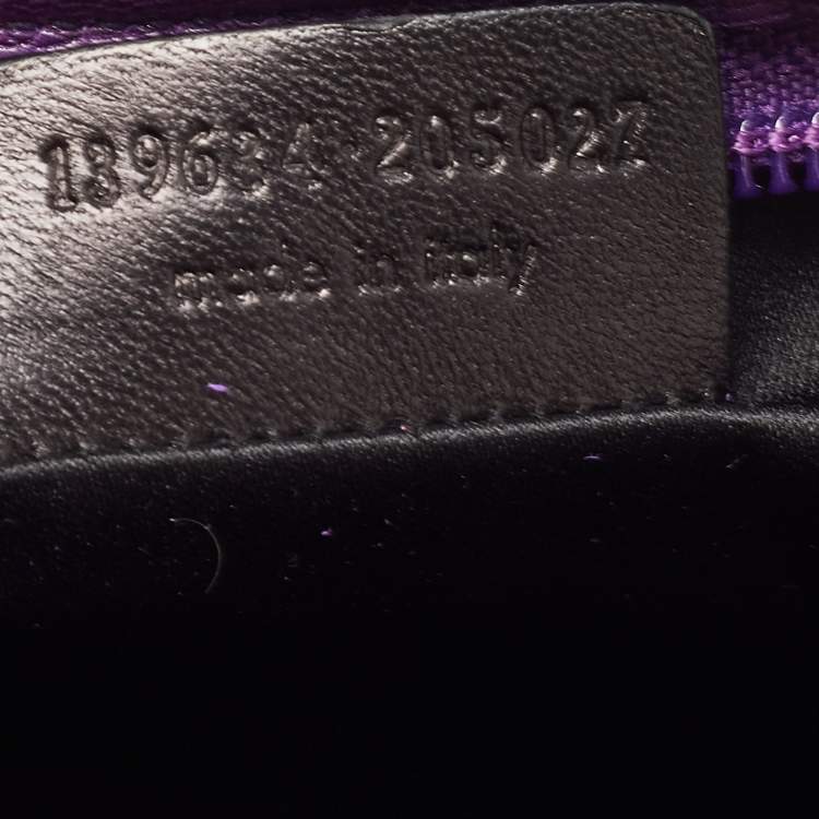 Pre Owned Saint Laurent Purple Fringed Suede And Leather Shoulder Bag