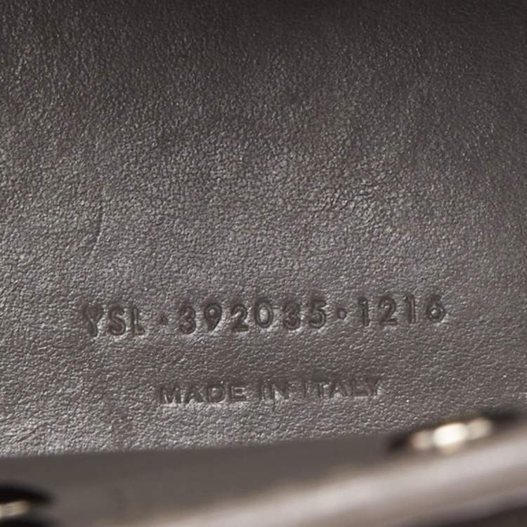 Pre Owned Saint Laurent Grey Croc Leather Nano Classic Sac De Jour Tote