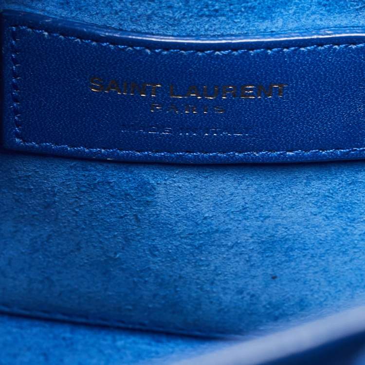مملوكة مسبقًا Saint Laurent Blue Leather Nano Classic Sac De Jour Tote