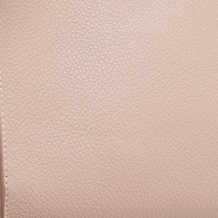 Pre Owned Saint Laurent Old Rose Leather Nano Classic Sac De Jour Tote