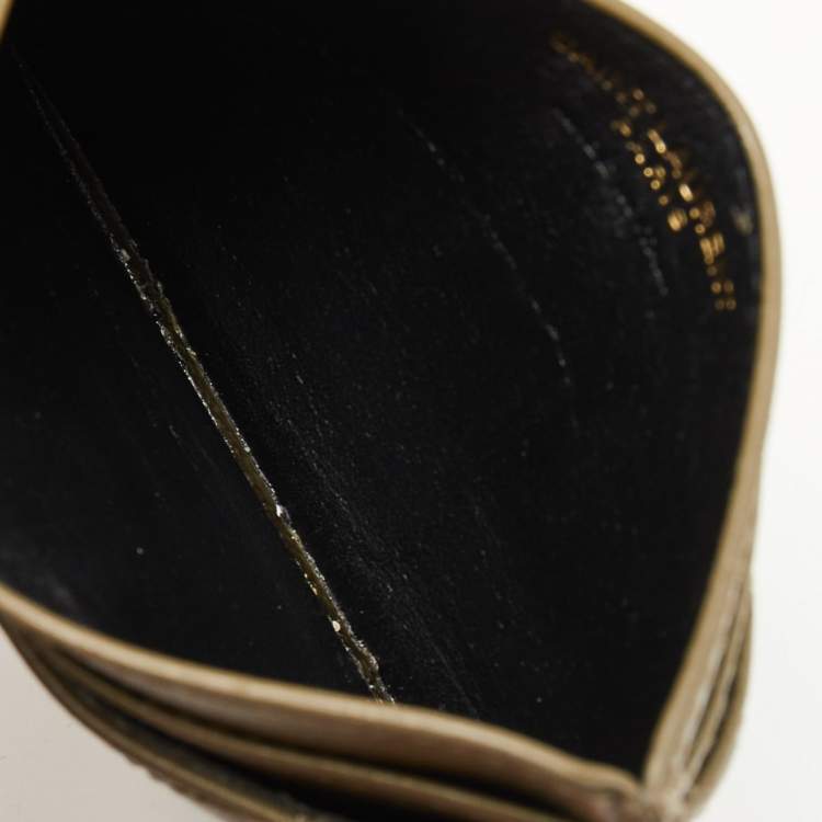 Yves Saint Laurent, Bags, Ysl Zip Flap Matelass Card Case Fuchsia Gold  Metal Wallet Card Holder