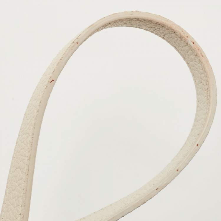 Pre Owned Saint Laurent White Leather Nano Classic Sac De Jour Tote