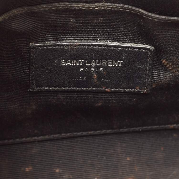 Pre Owned Saint Laurent White Leather Nano Classic Sac De Jour Tote