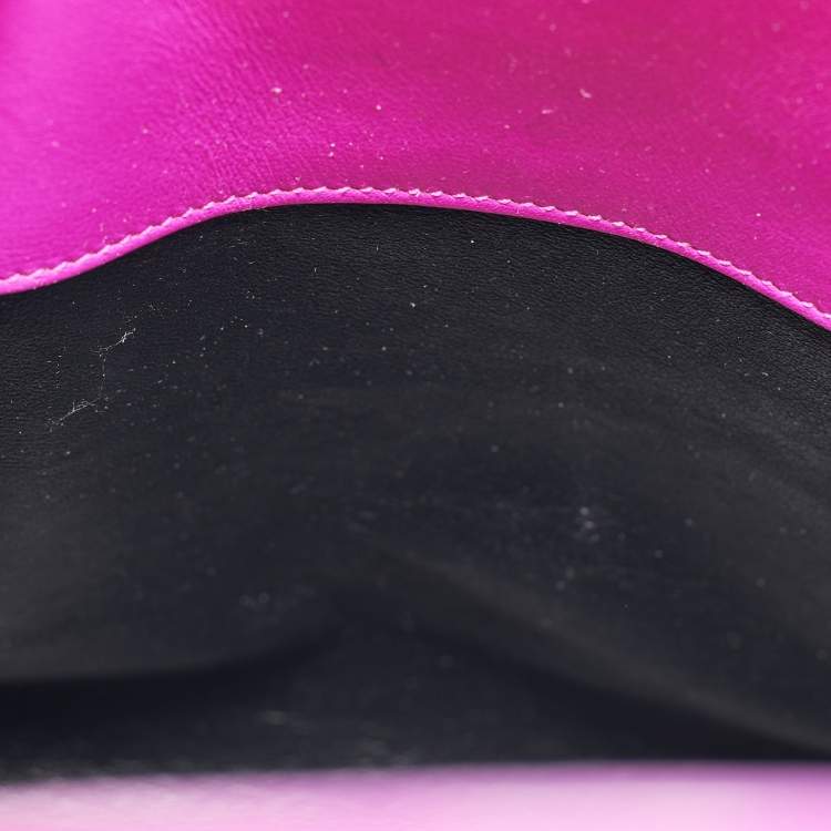 مملوكة مسبقًا Saint Laurent Magenta Leather Baby Classic Sac De Jour Tote