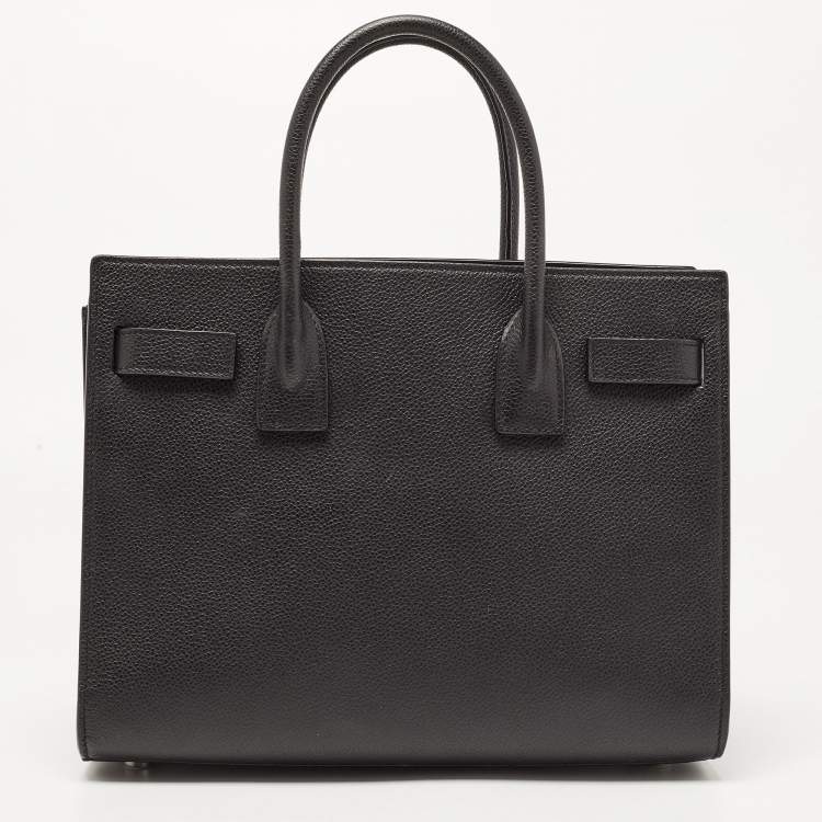مملوكة مسبقًا Saint Laurent Black Leather Baby Classic Sac De Jour Tote