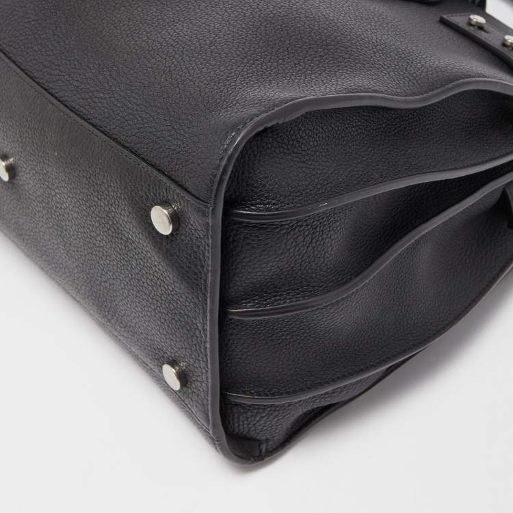 Pre Owned Saint Laurent Black Leather Small Classic Sac De Jour Tote