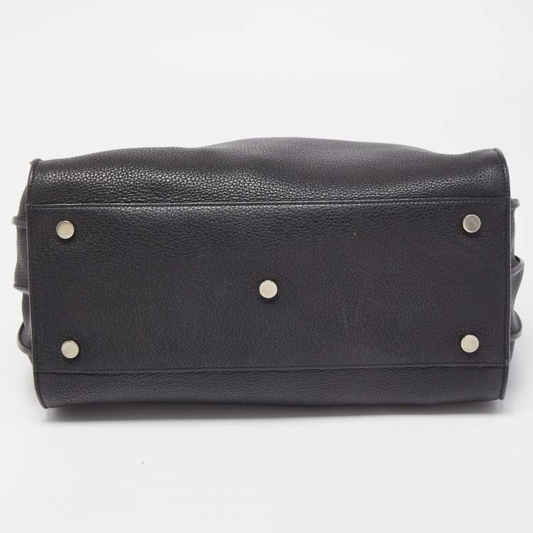 Pre Owned Saint Laurent Black Leather Small Classic Sac De Jour Tote